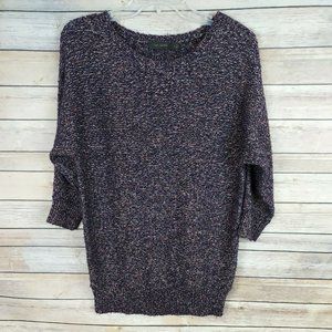 ❤The Limited Women's Sweater Small Purple Gold Dolman Short Sleeve
